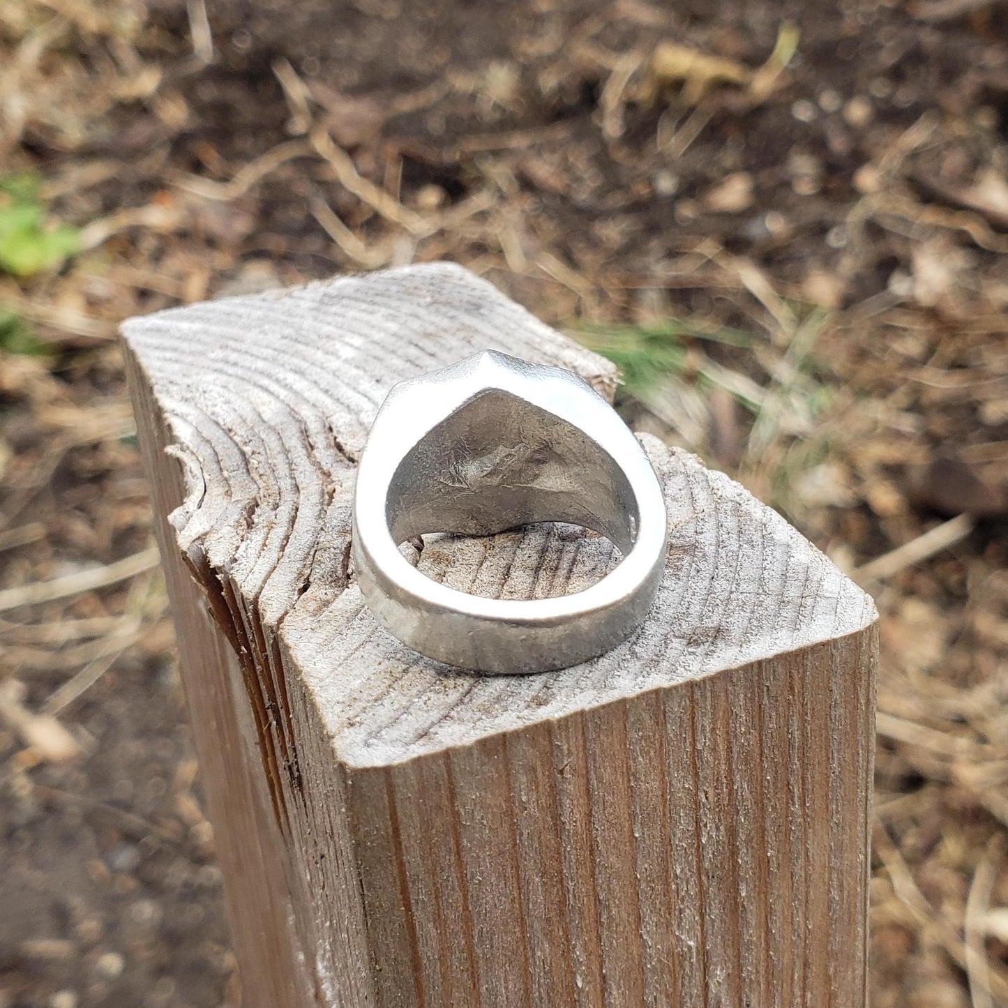 Cotton candy wax seal signet ring