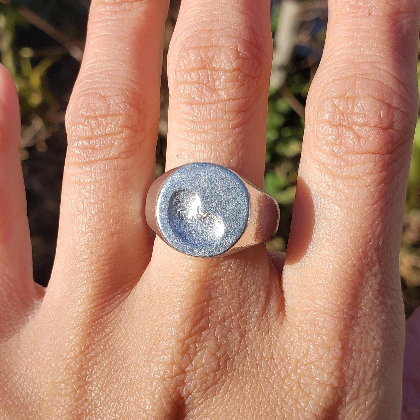 Bean wax seal signet ring