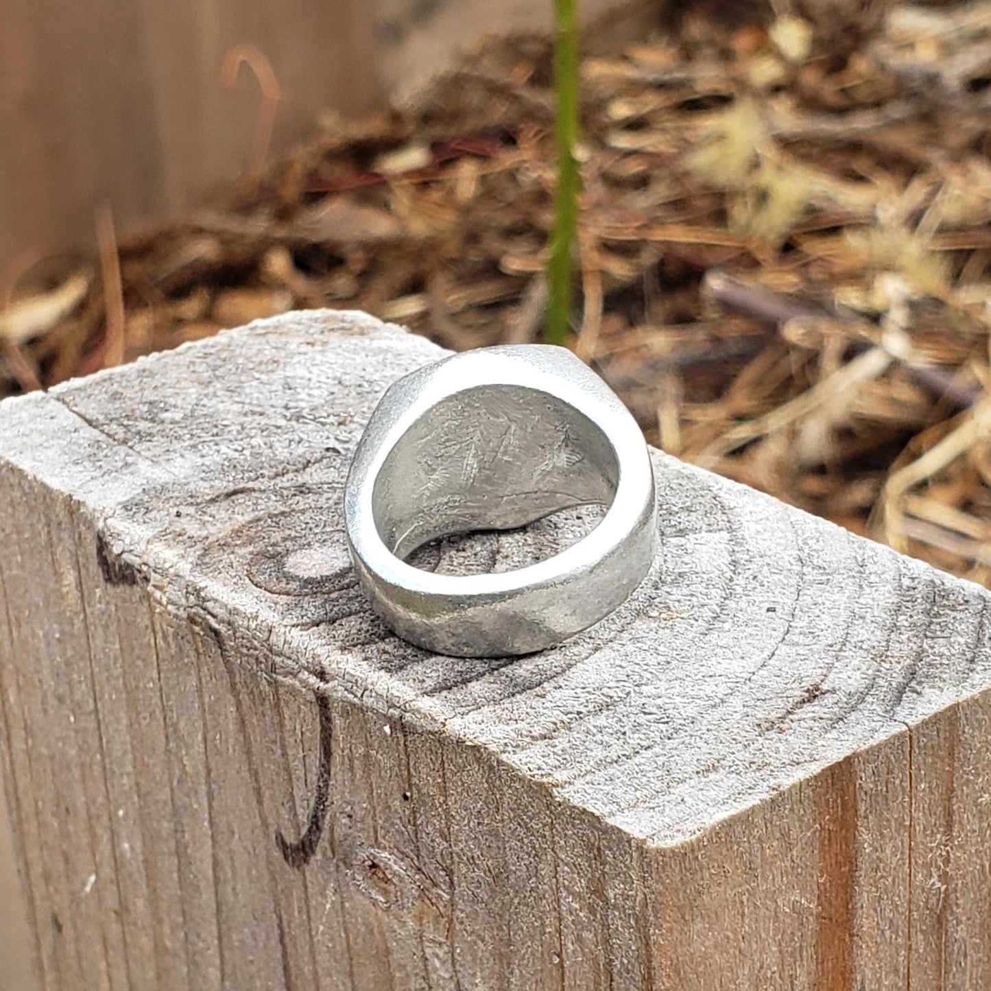 Bird nest wax seal signet ring