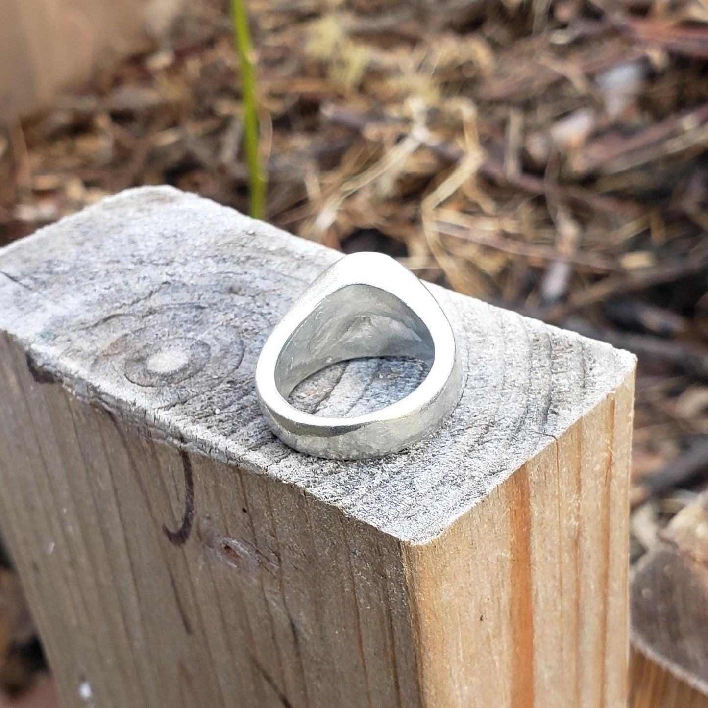 traffic cone wax seal signet ring
