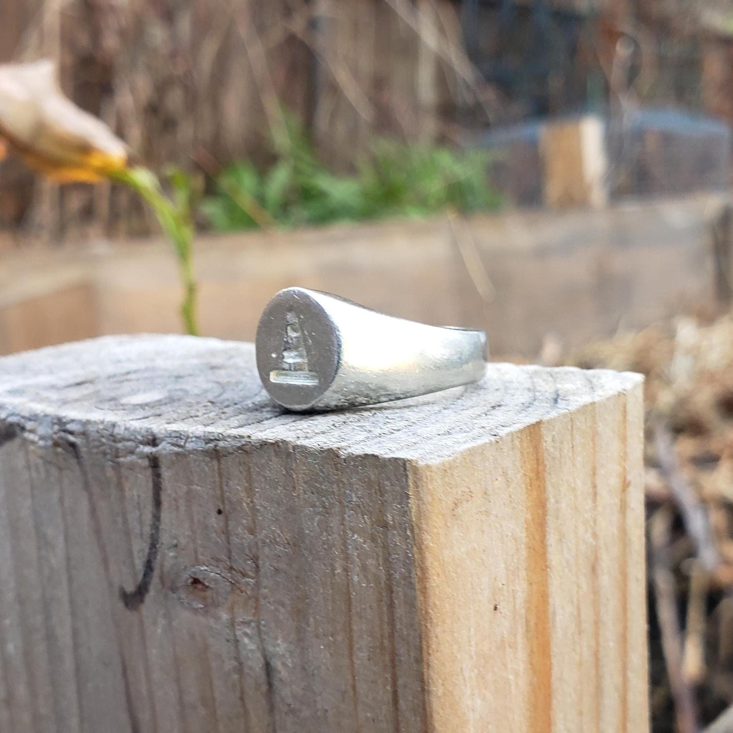 traffic cone wax seal signet ring