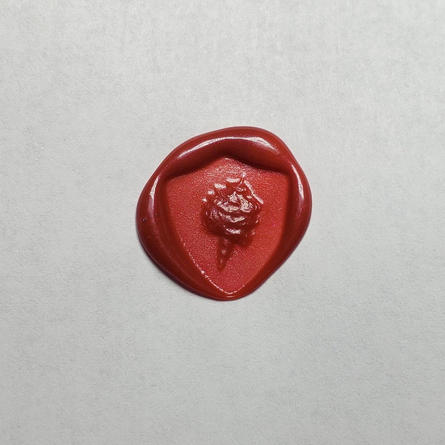 Cotton candy wax seal signet ring