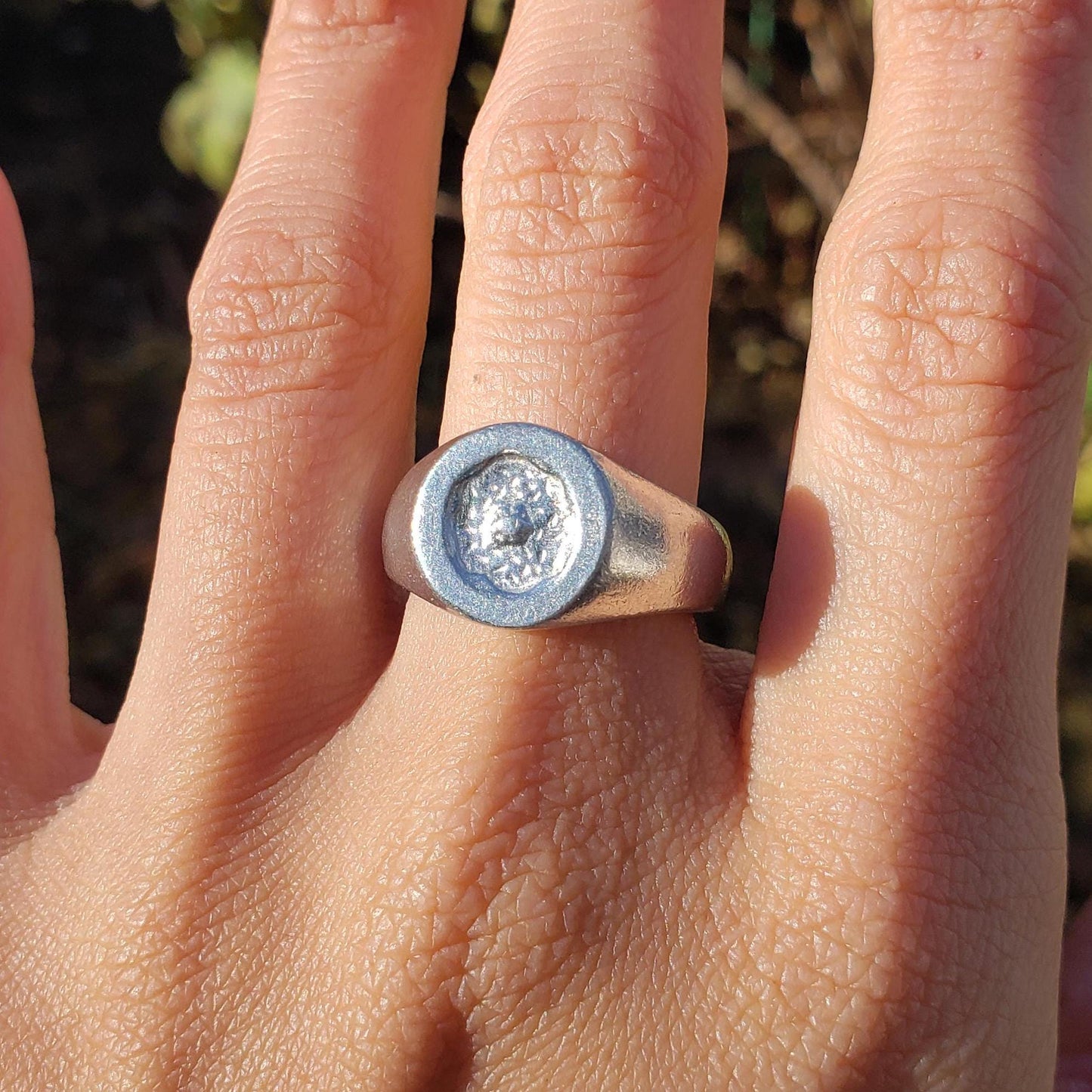 donut wax seal signet ring