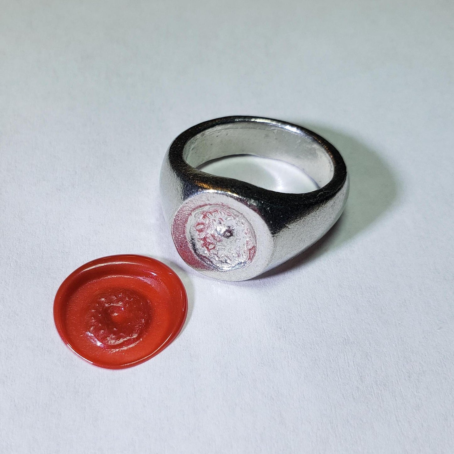donut wax seal signet ring
