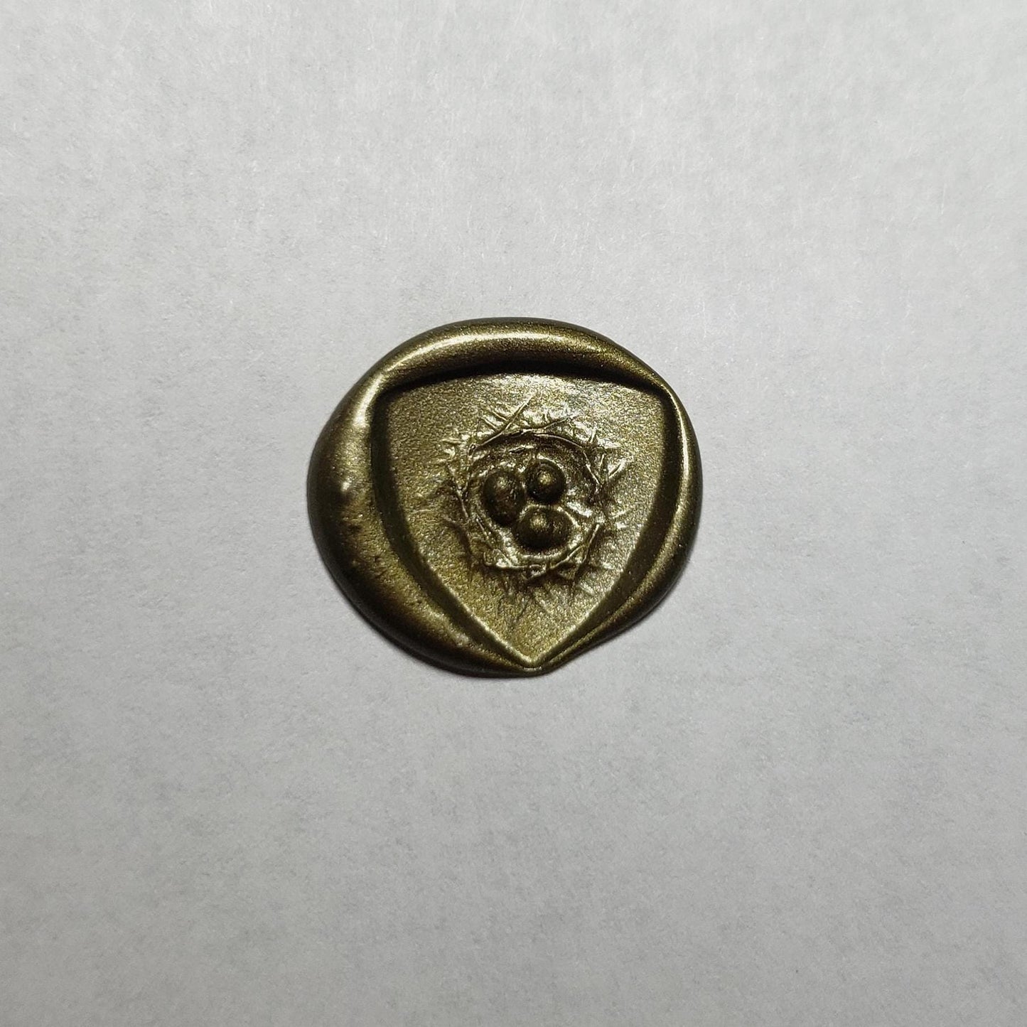 Bird nest wax seal signet ring