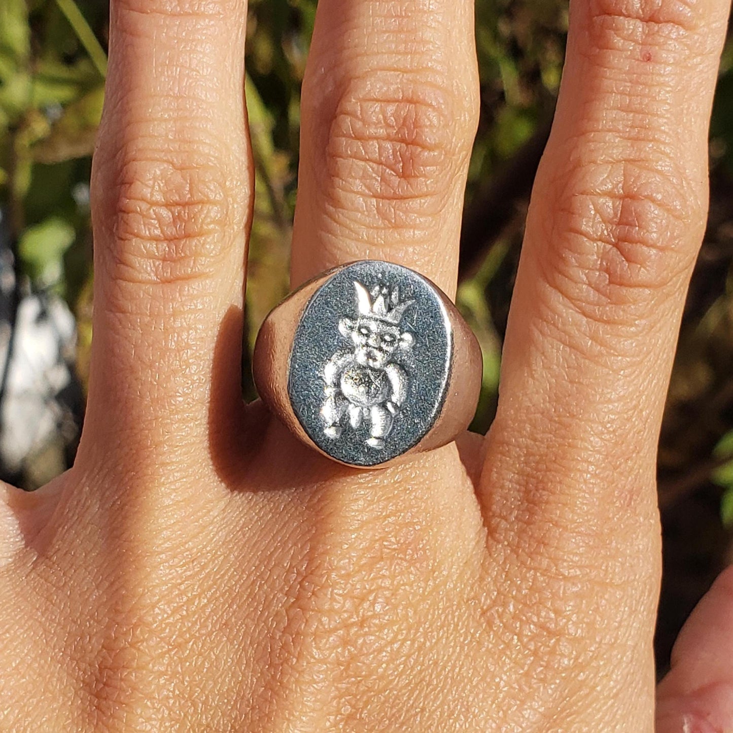 Bes wax seal signet ring