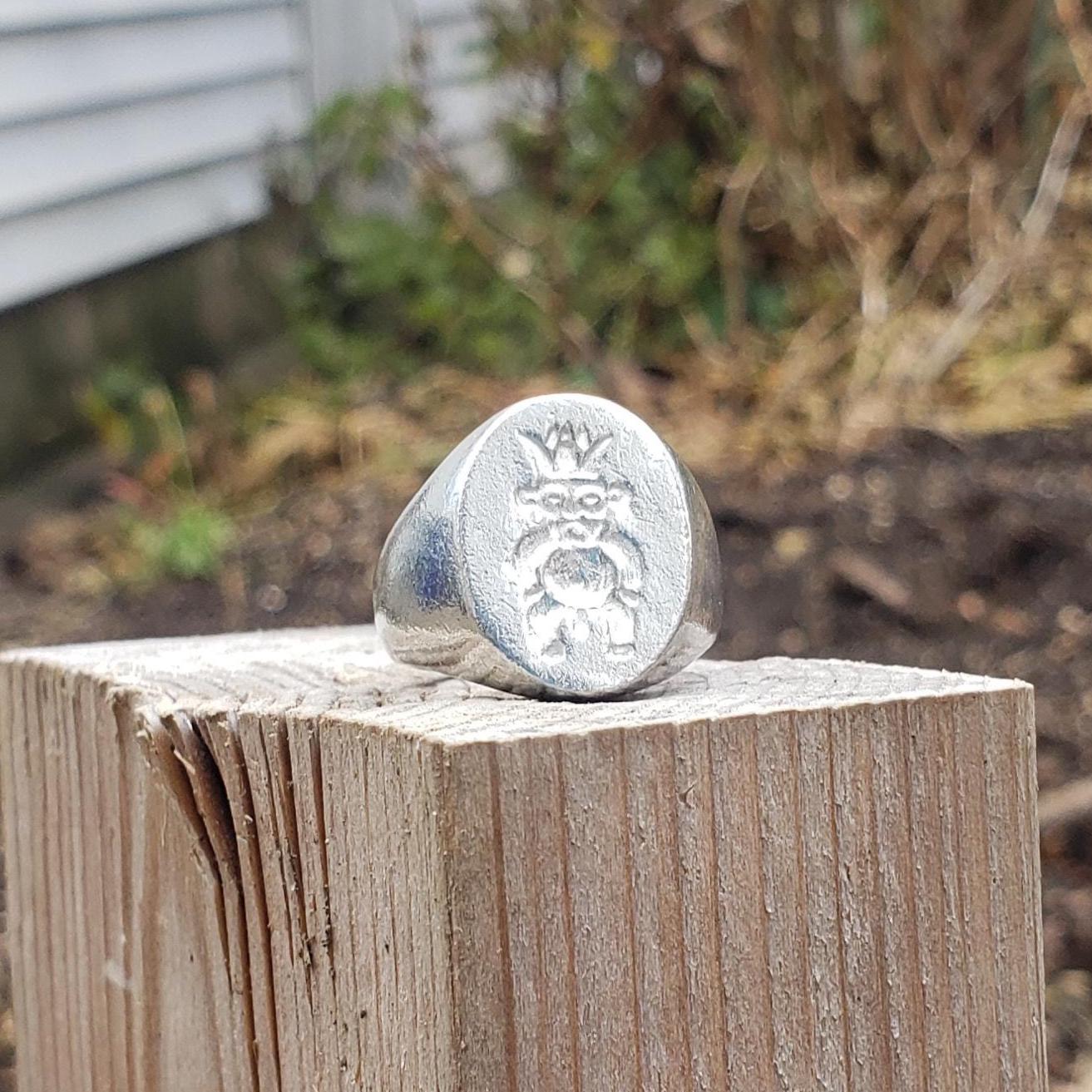 Bes wax seal signet ring