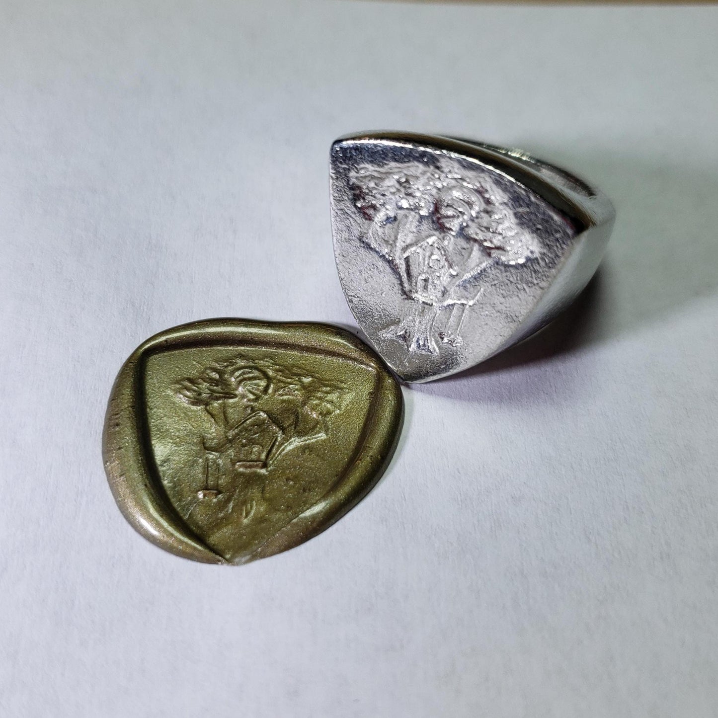 Treehouse wax seal signet ring