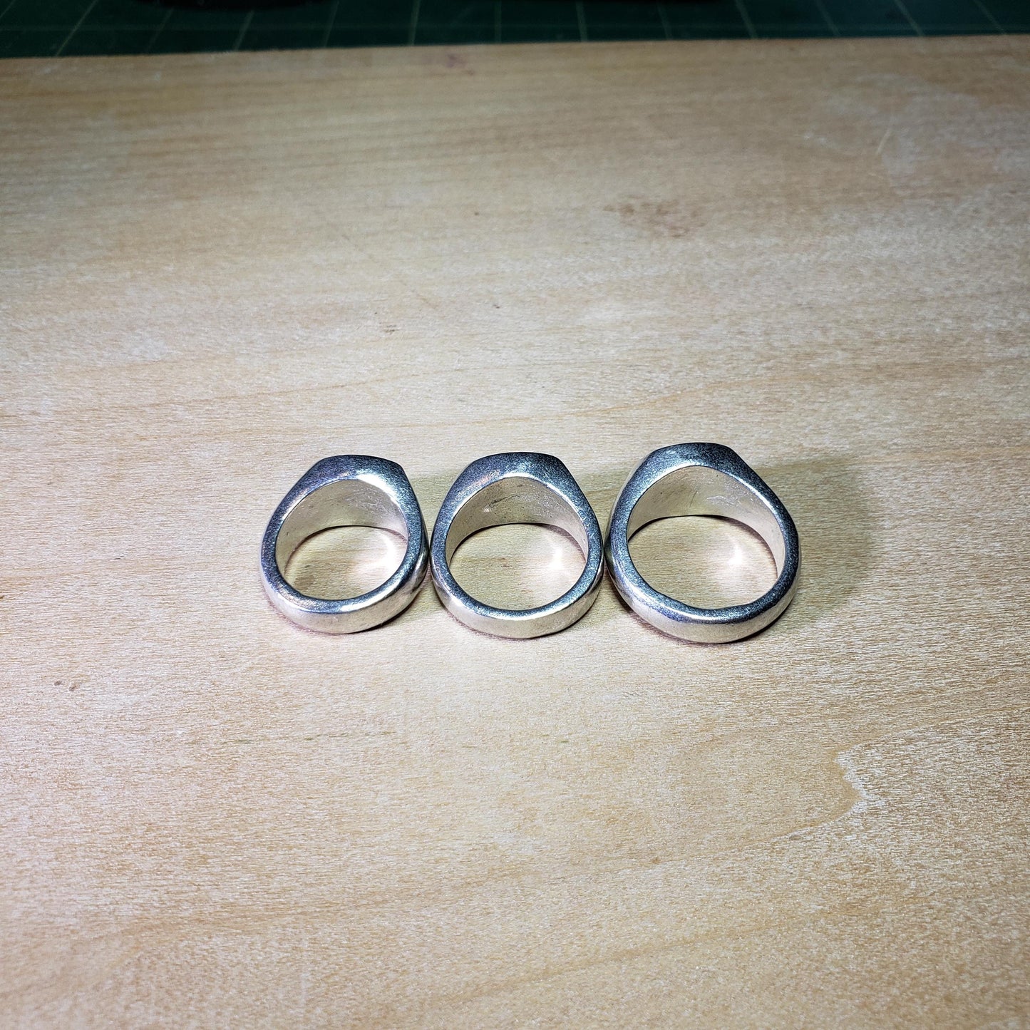 Olive ewe wax seal signet ring