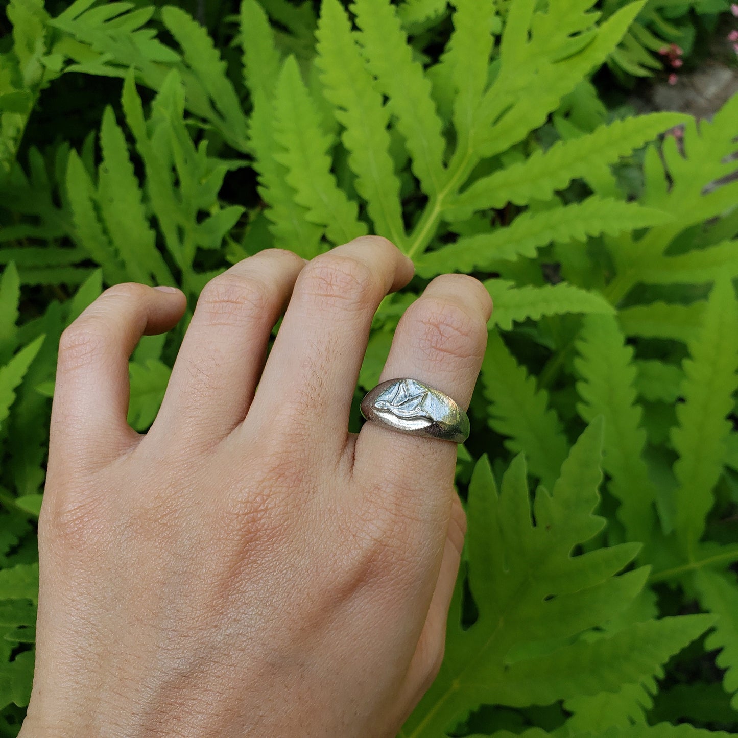 Goose wax seal signet ring