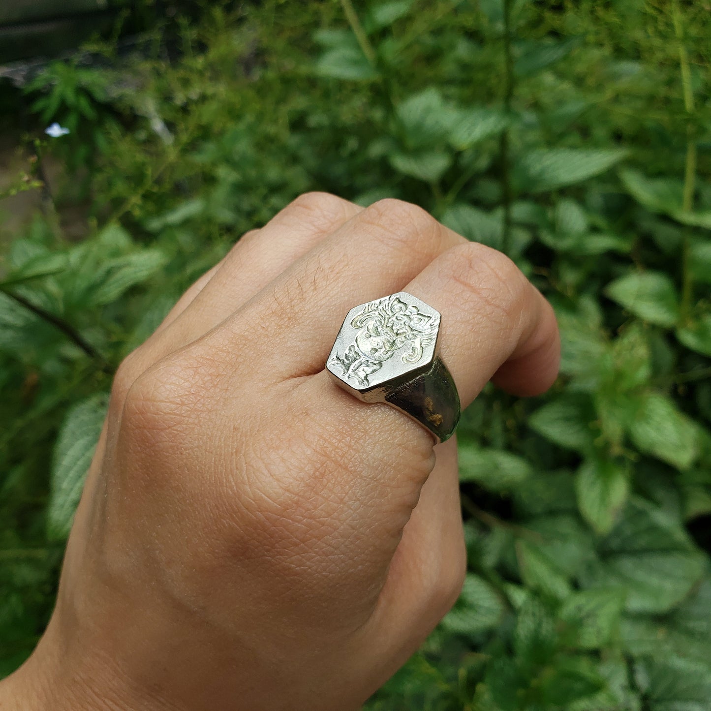 Dokkaebi wax seal signet ring