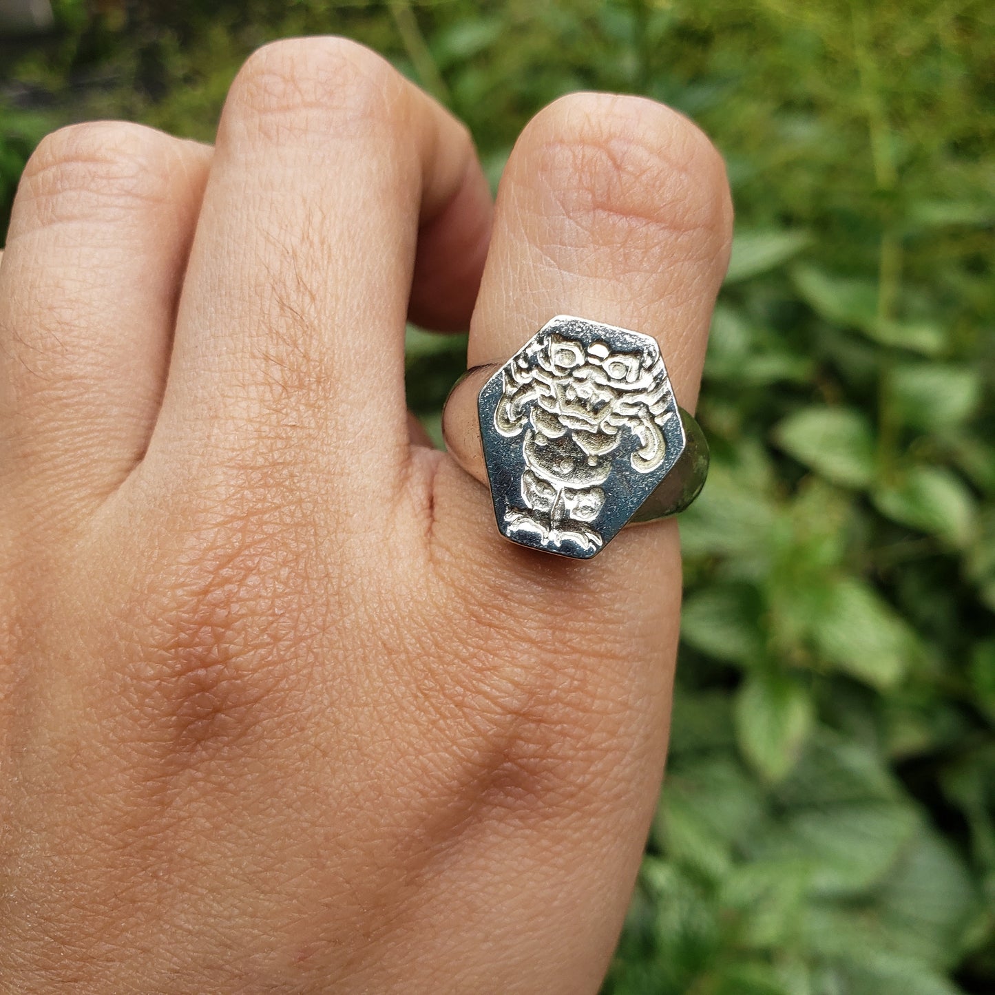 Dokkaebi wax seal signet ring