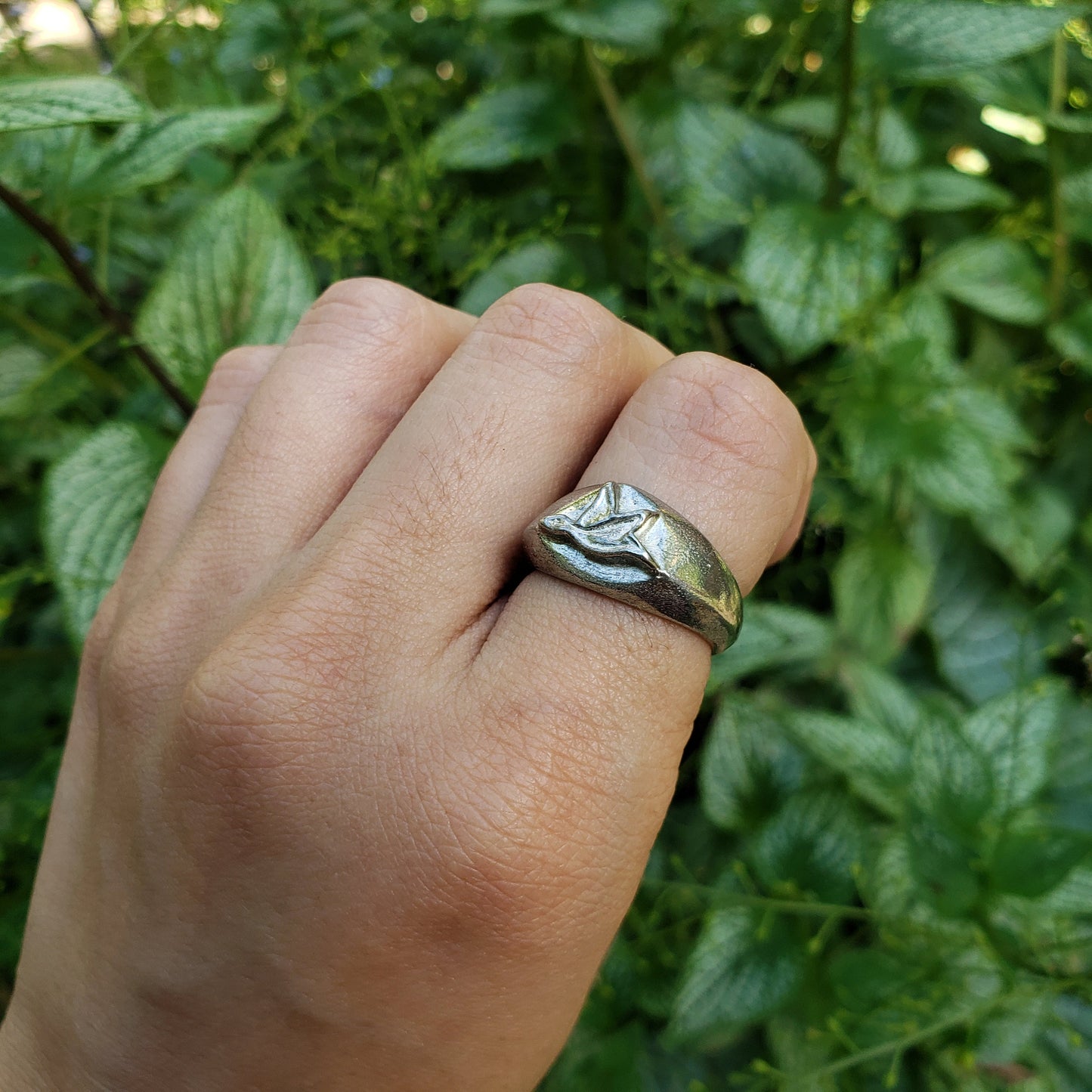 Goose wax seal signet ring