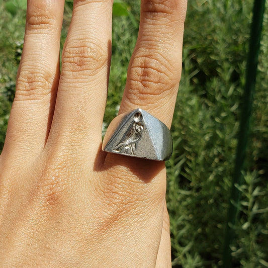 Horus wax seal signet ring