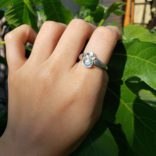 Pregnant belly fertility wax seal signet ring