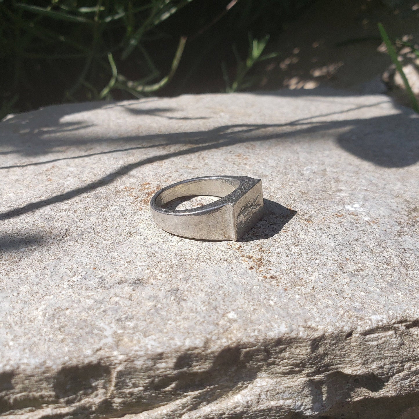 Mackerel wax seal signet ring