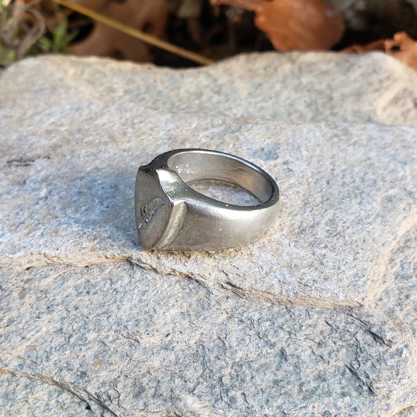 Feather wax seal signet ring