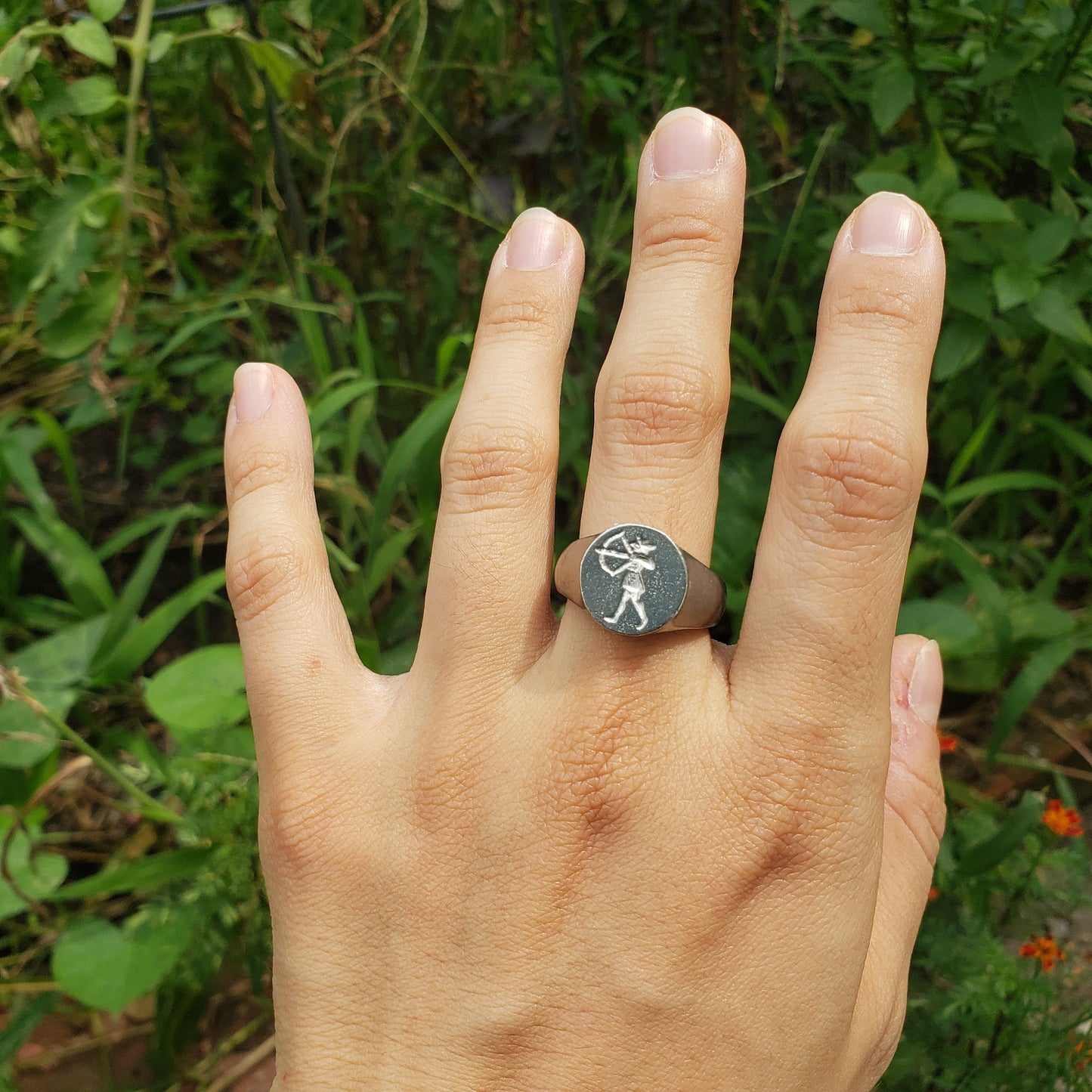 Robin hood the archer wax seal signet ring