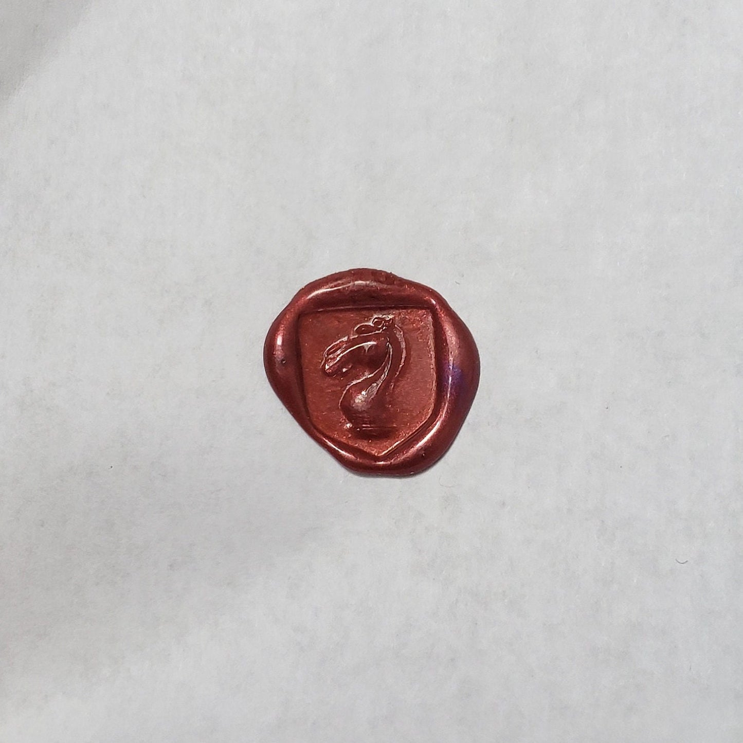 knight chess piece wax seal signet ring