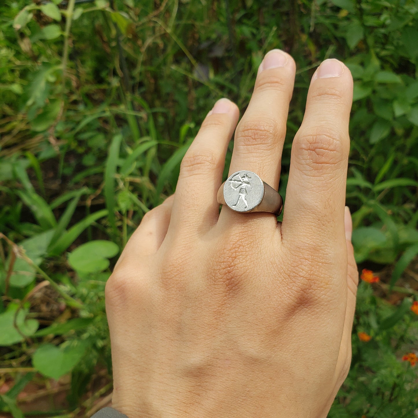 Robin hood the archer wax seal signet ring