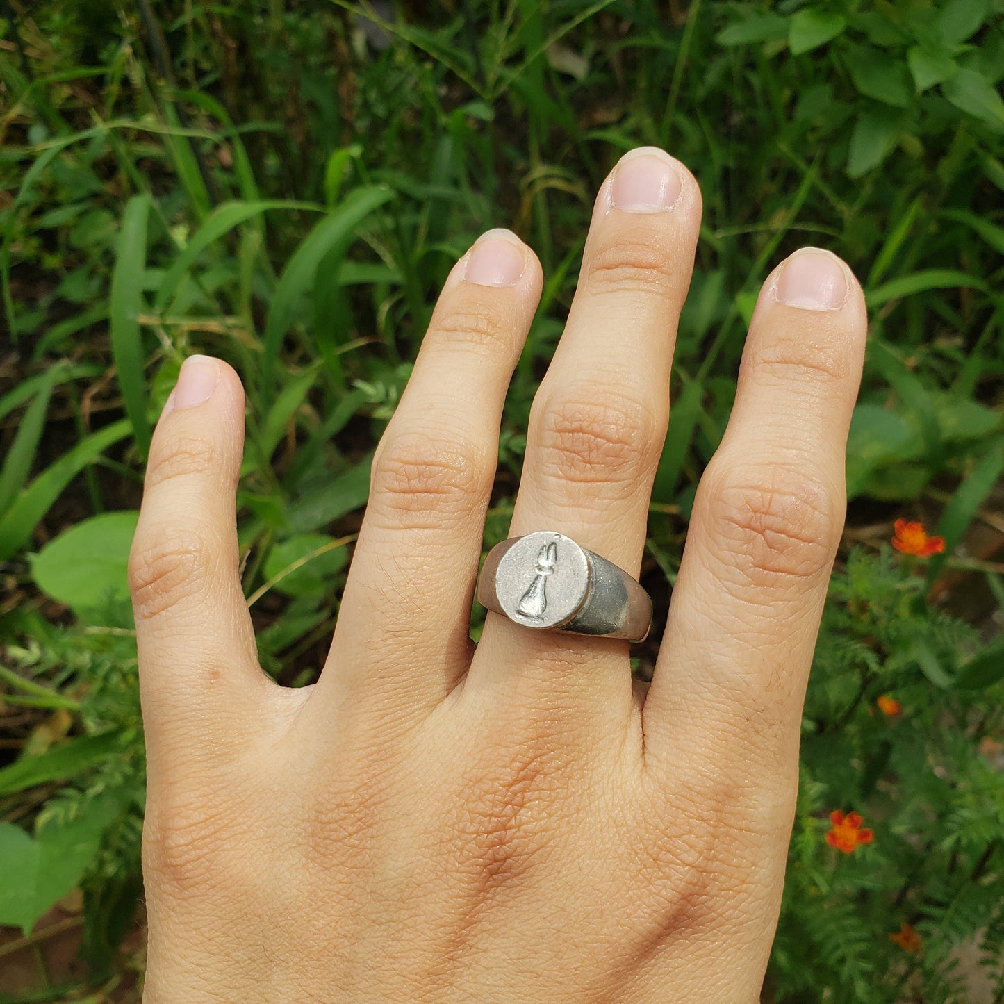 Bishop chess piece wax seal signet ring