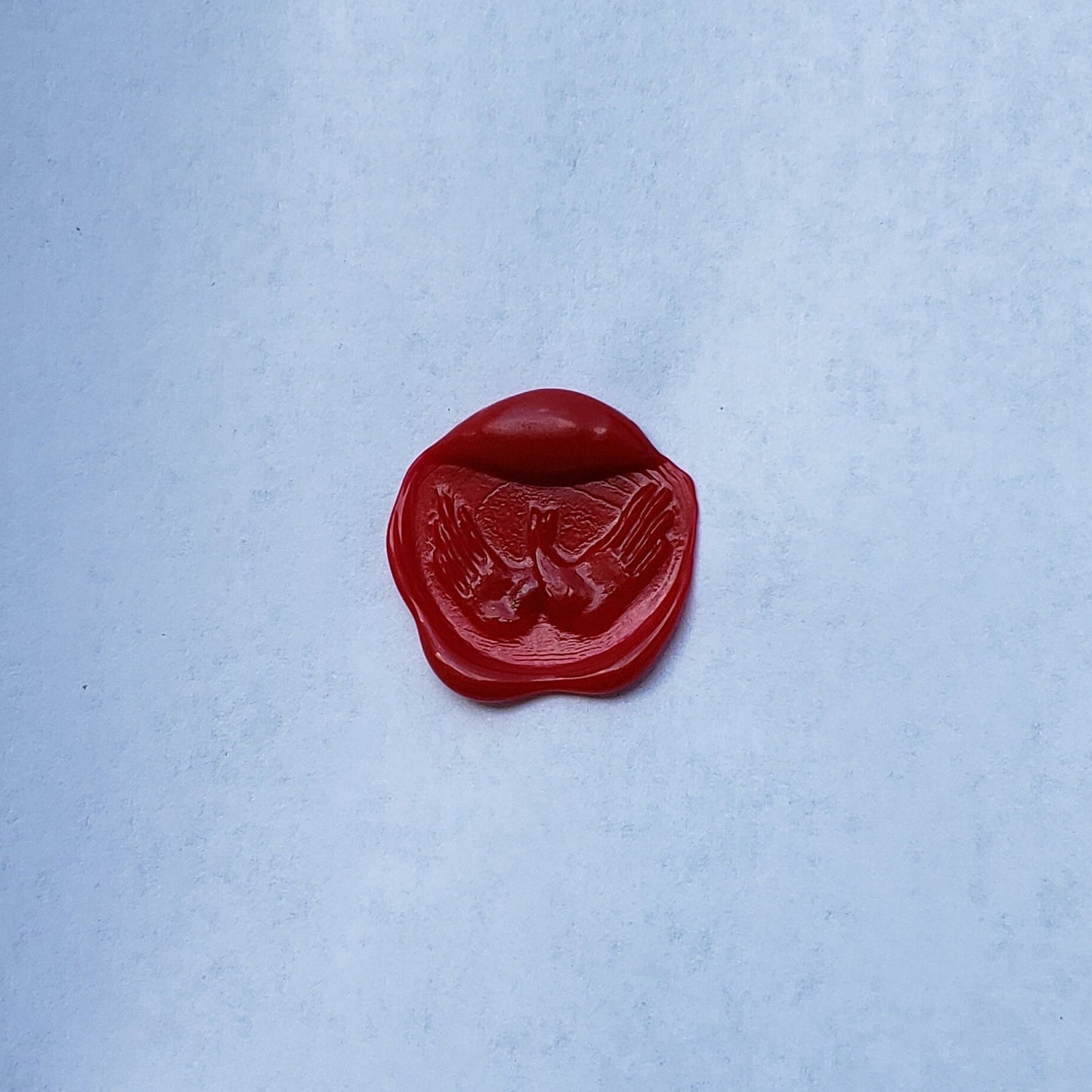 bird hand shadow puppet wax seal signet ring