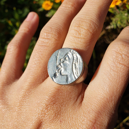 fellatio large wax seal signet ring