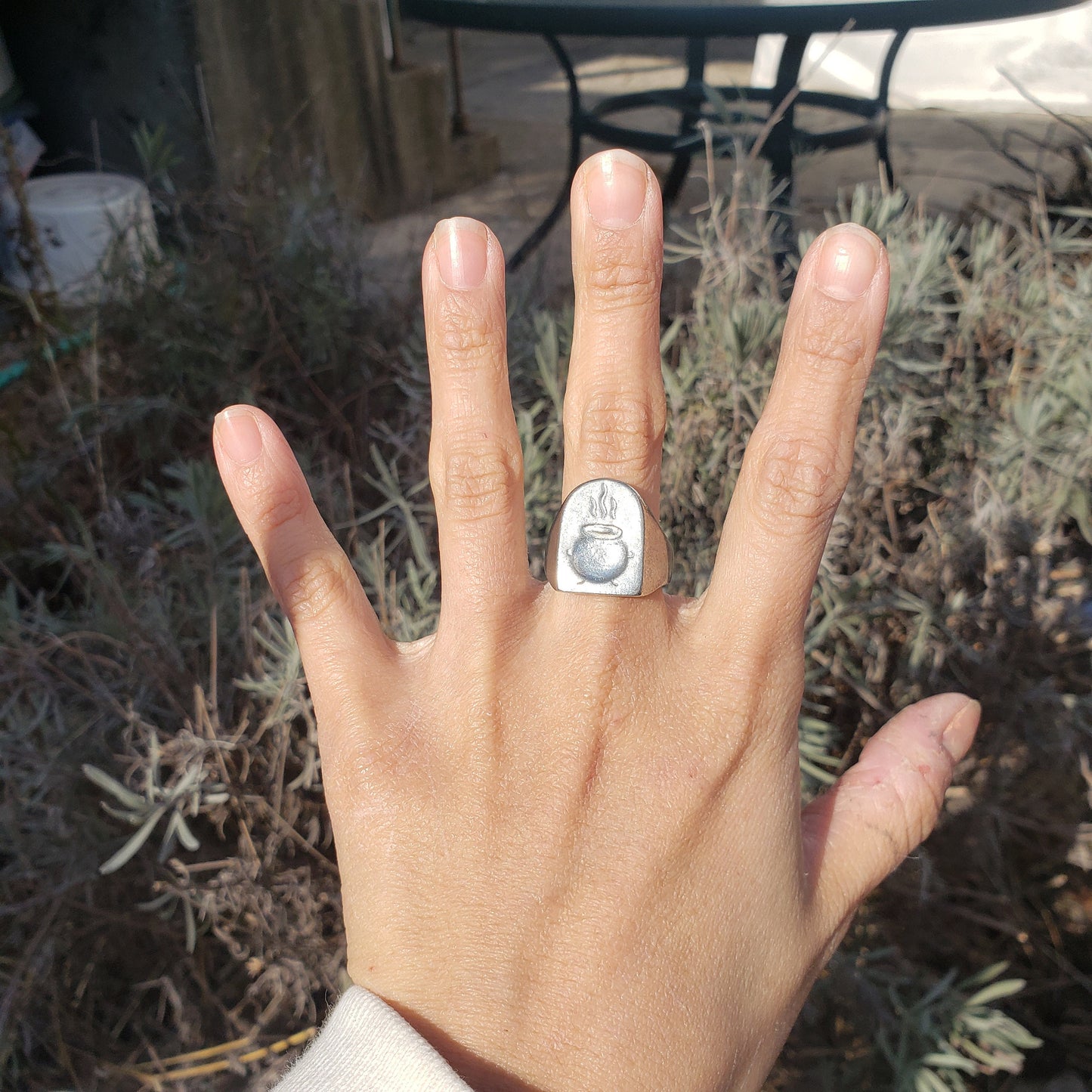 Cauldron wax seal signet ring