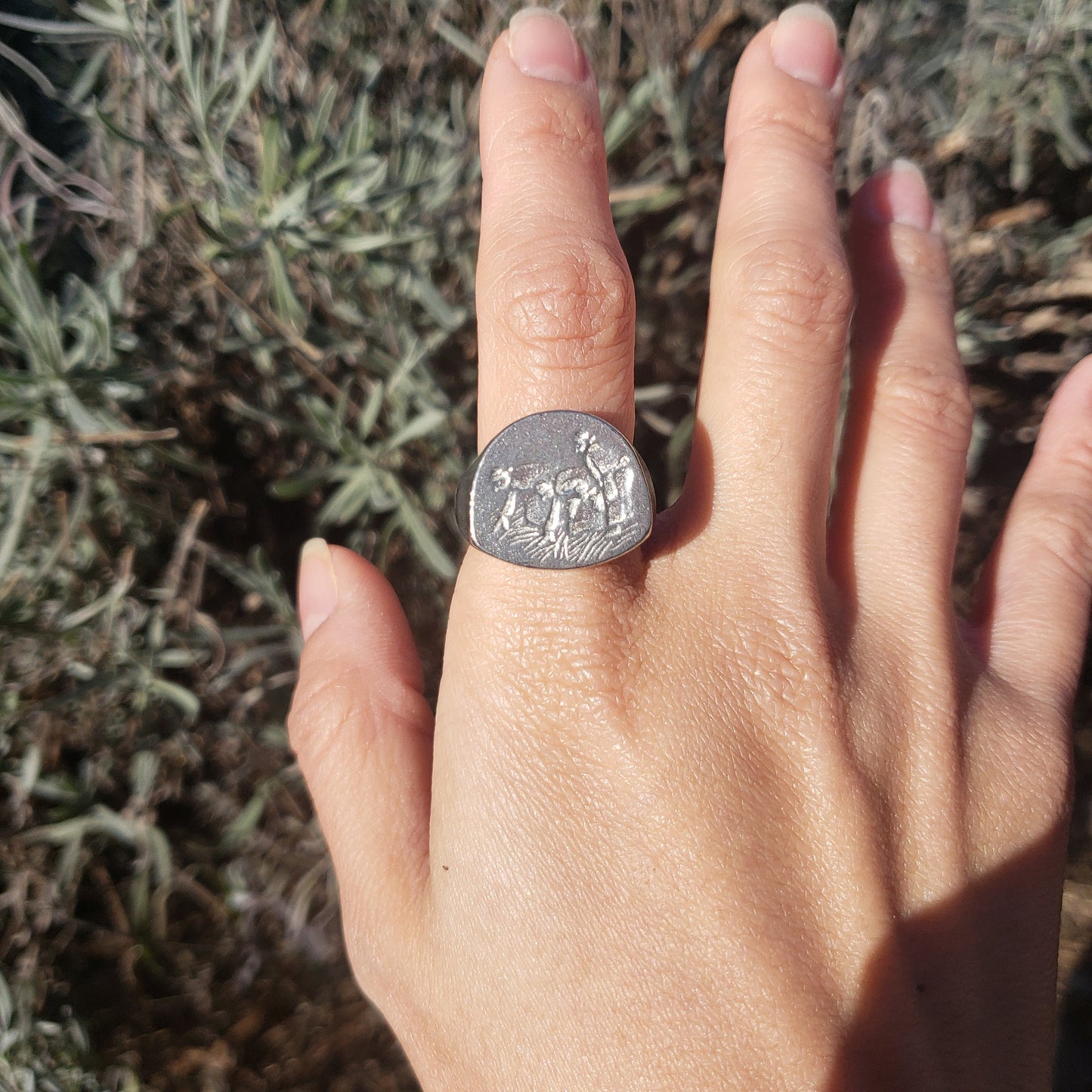 Gleaners wax seal signet ring