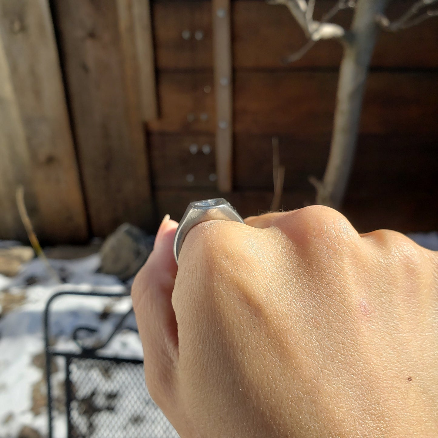 Apple wax seal signet ring