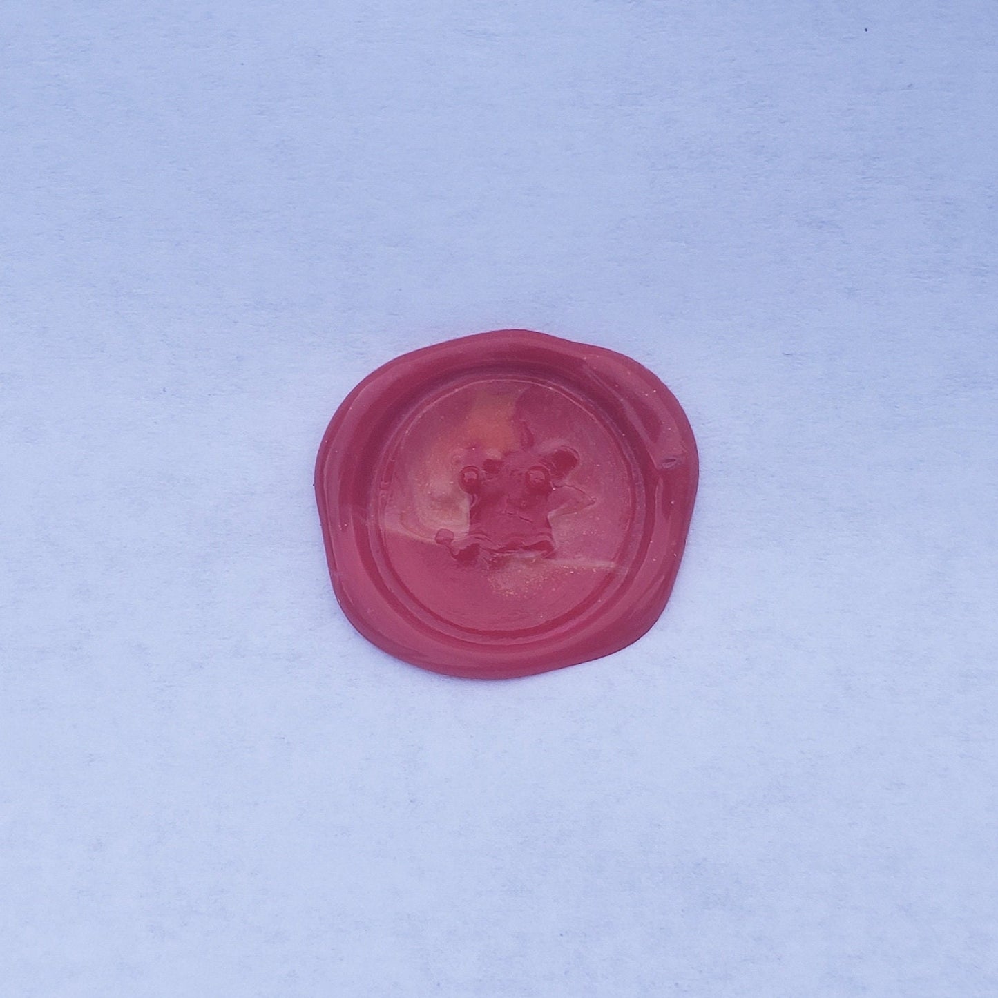 Breakfast face wax seal signet ring