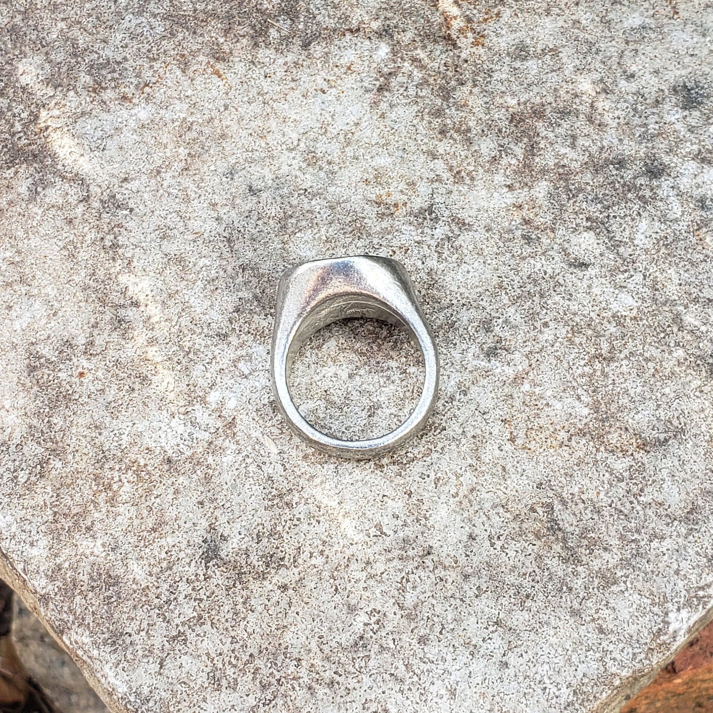 Breakfast face wax seal signet ring