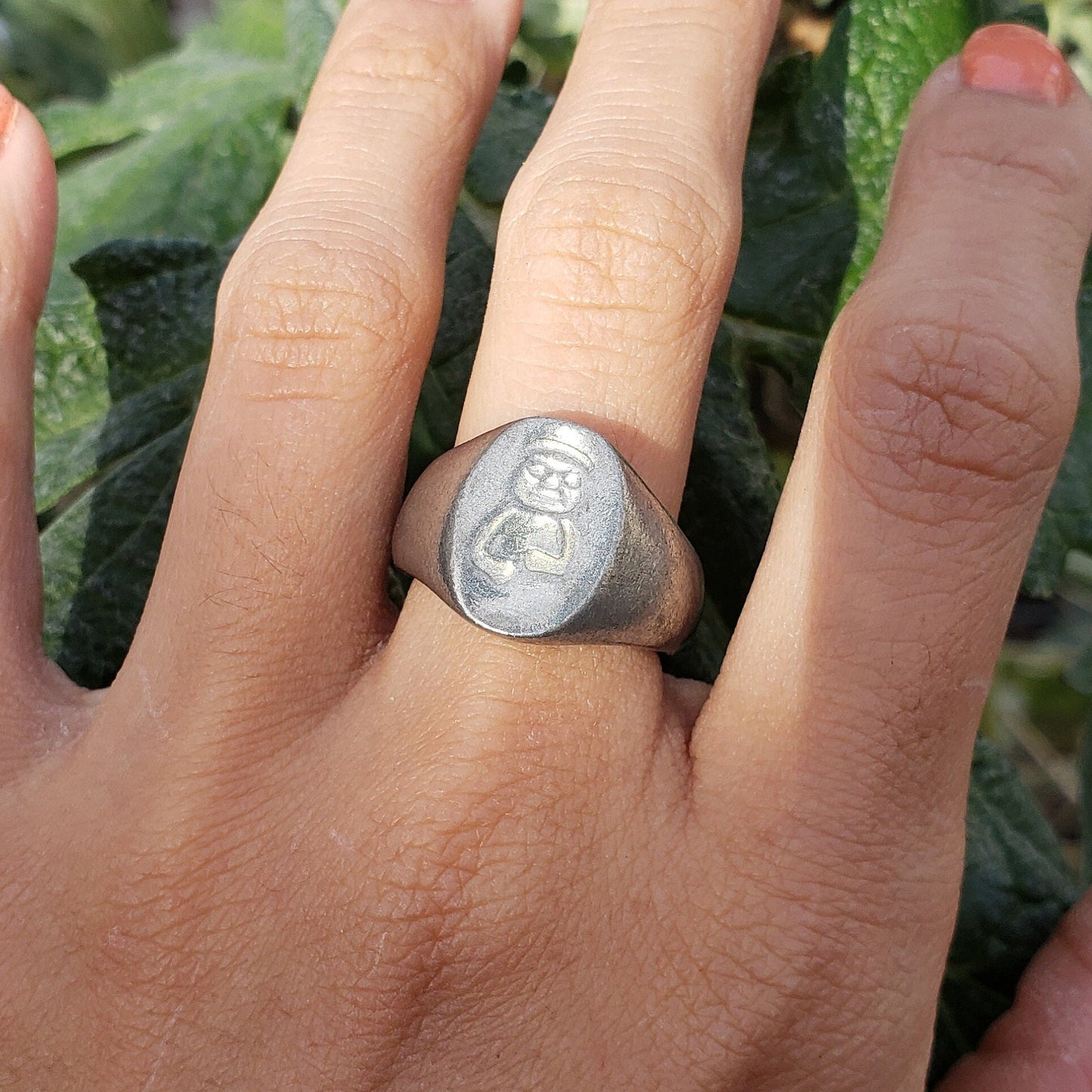 Dol harubang wax seal signet ring