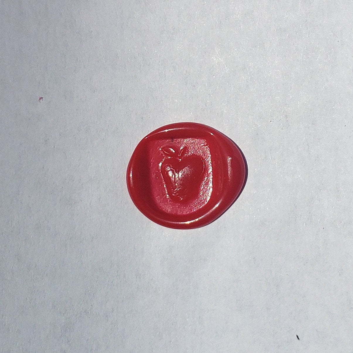 Apple wax seal signet ring