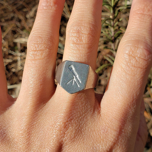 telescope wax seal signet ring