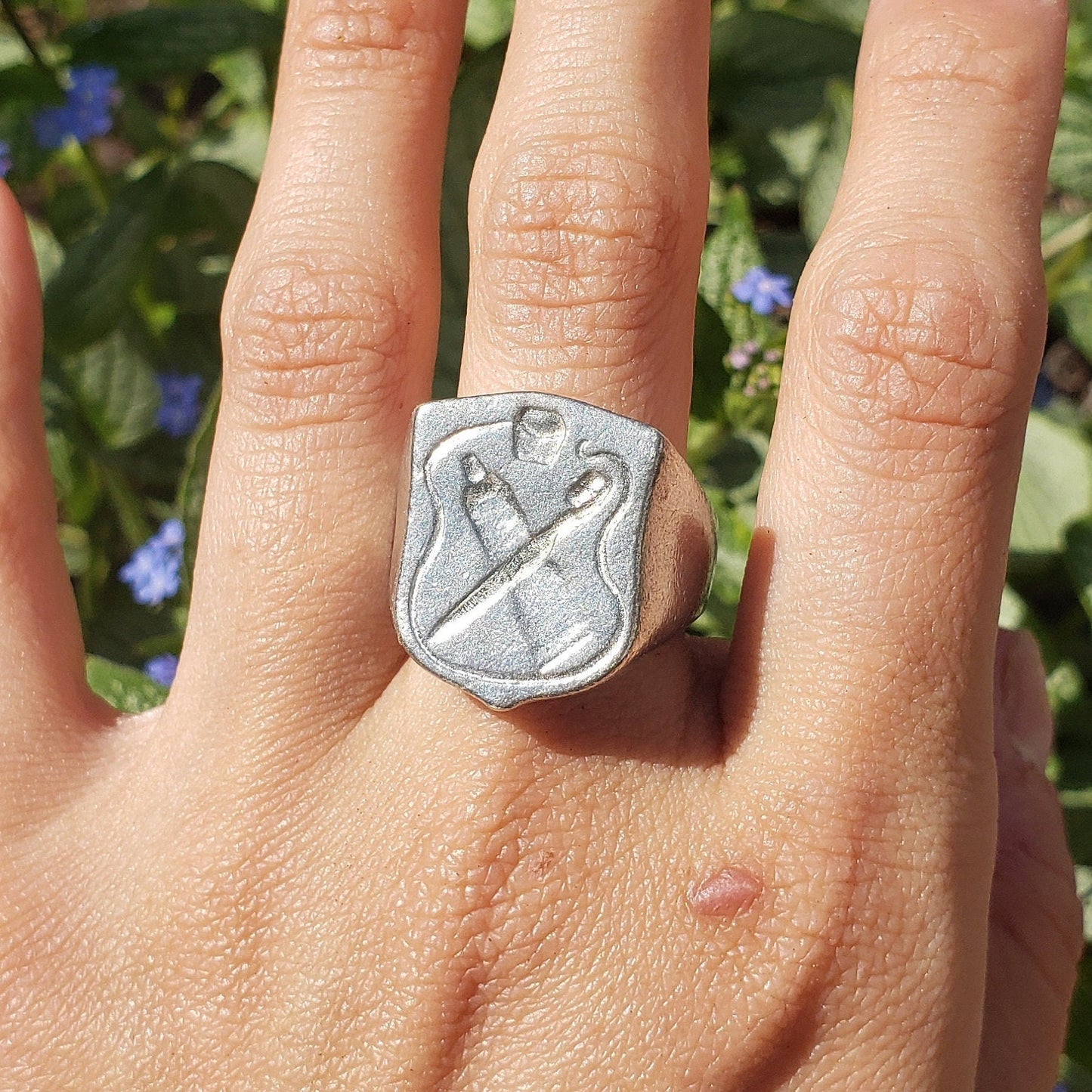 Dental hygiene wax seal signet ring