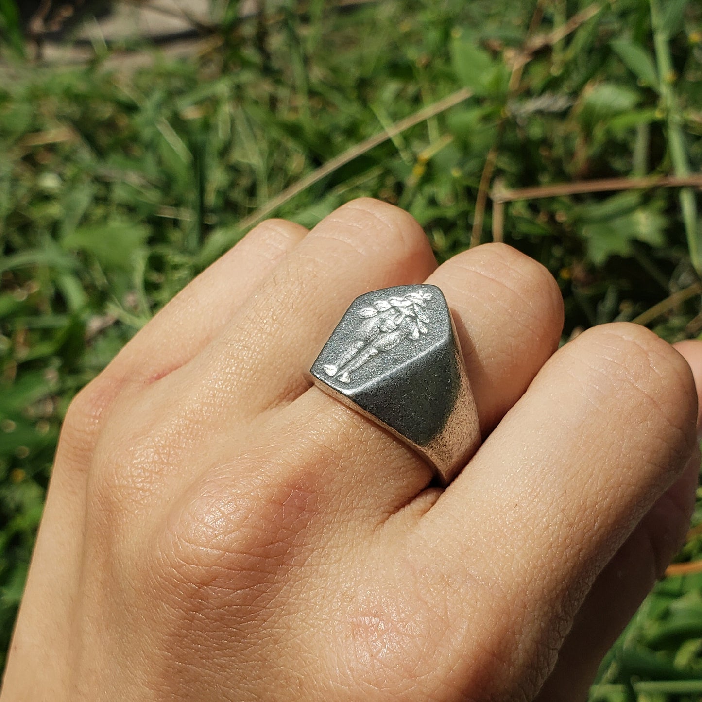 Baubo wax seal signet ring