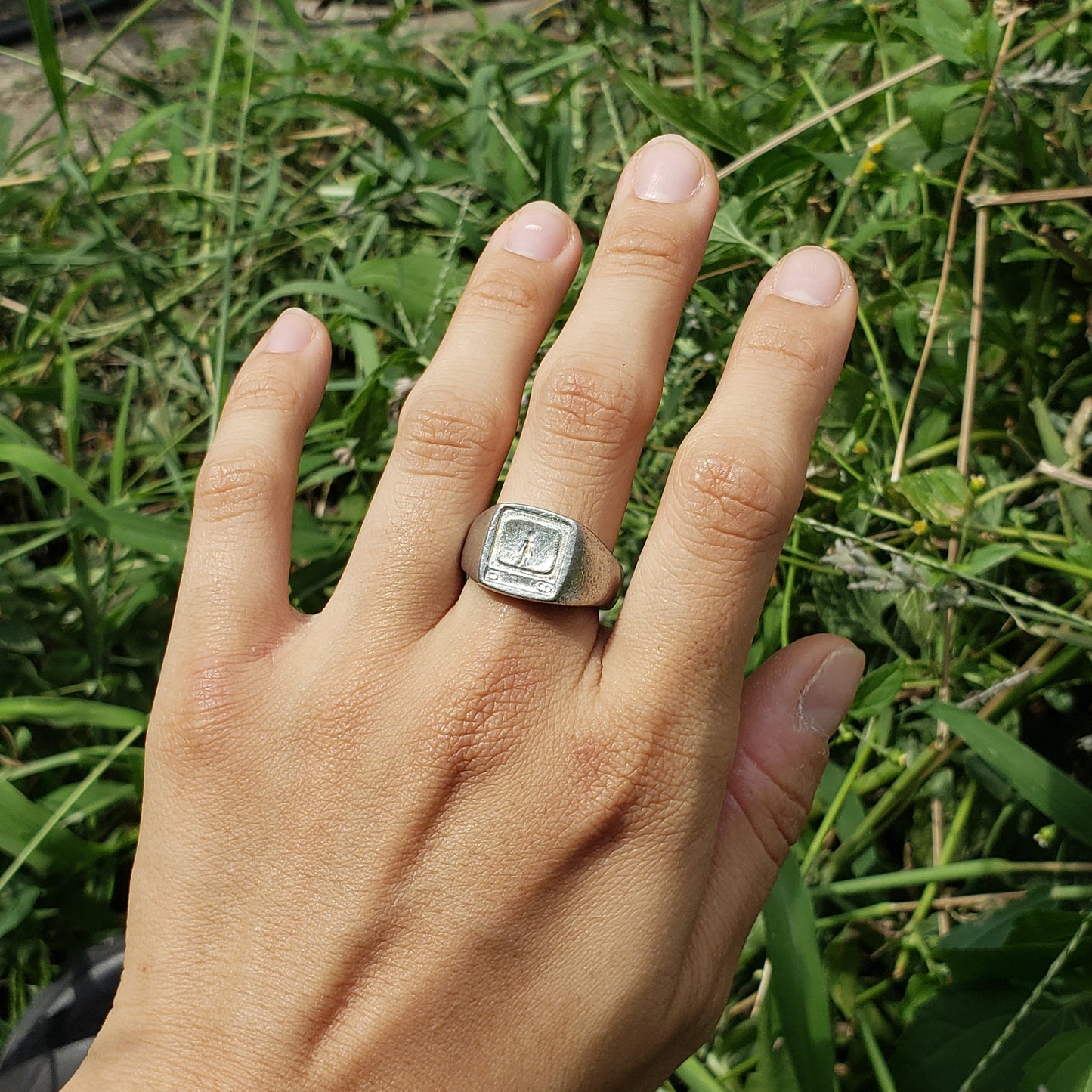 Ghost in the machine wax seal signet ring