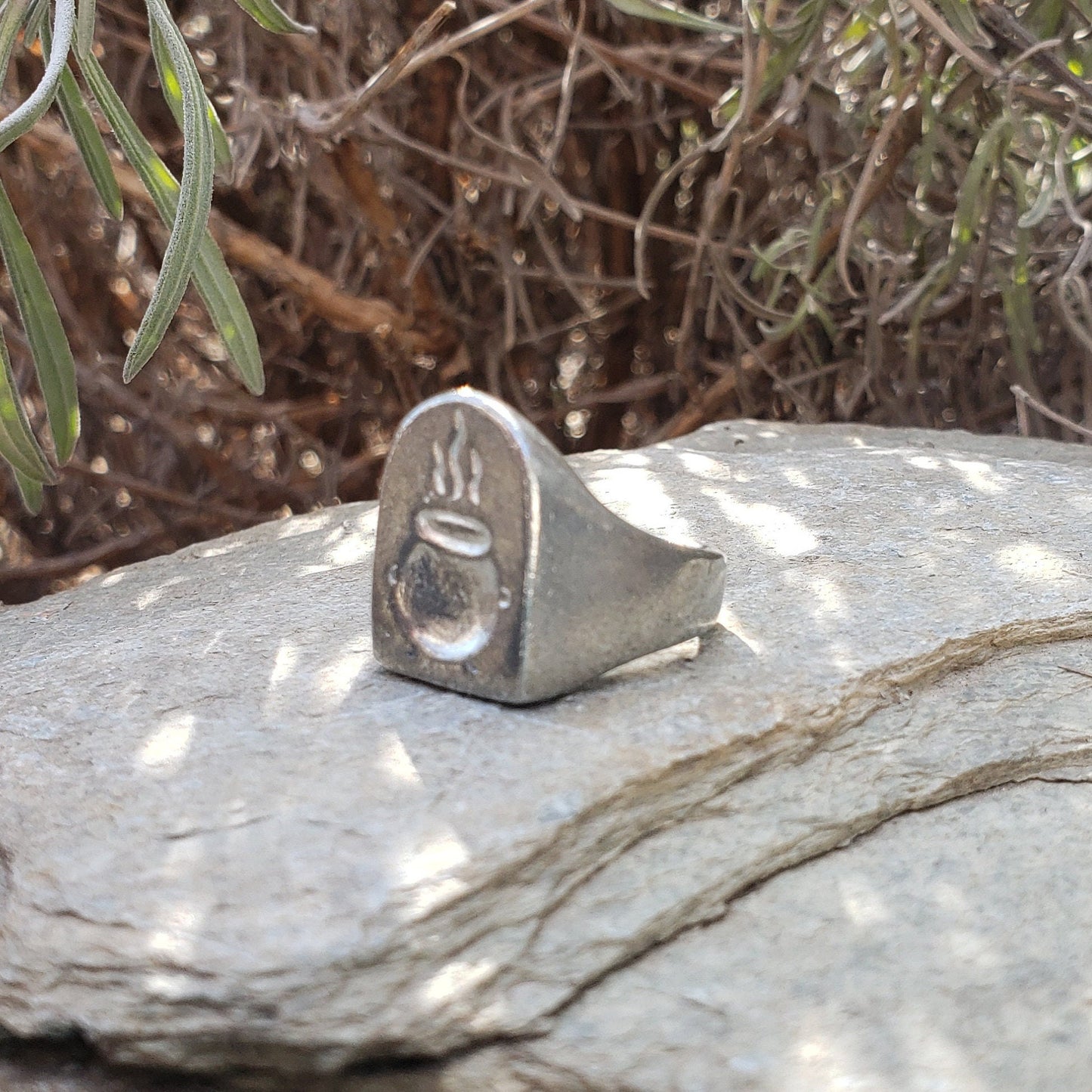 Cauldron wax seal signet ring