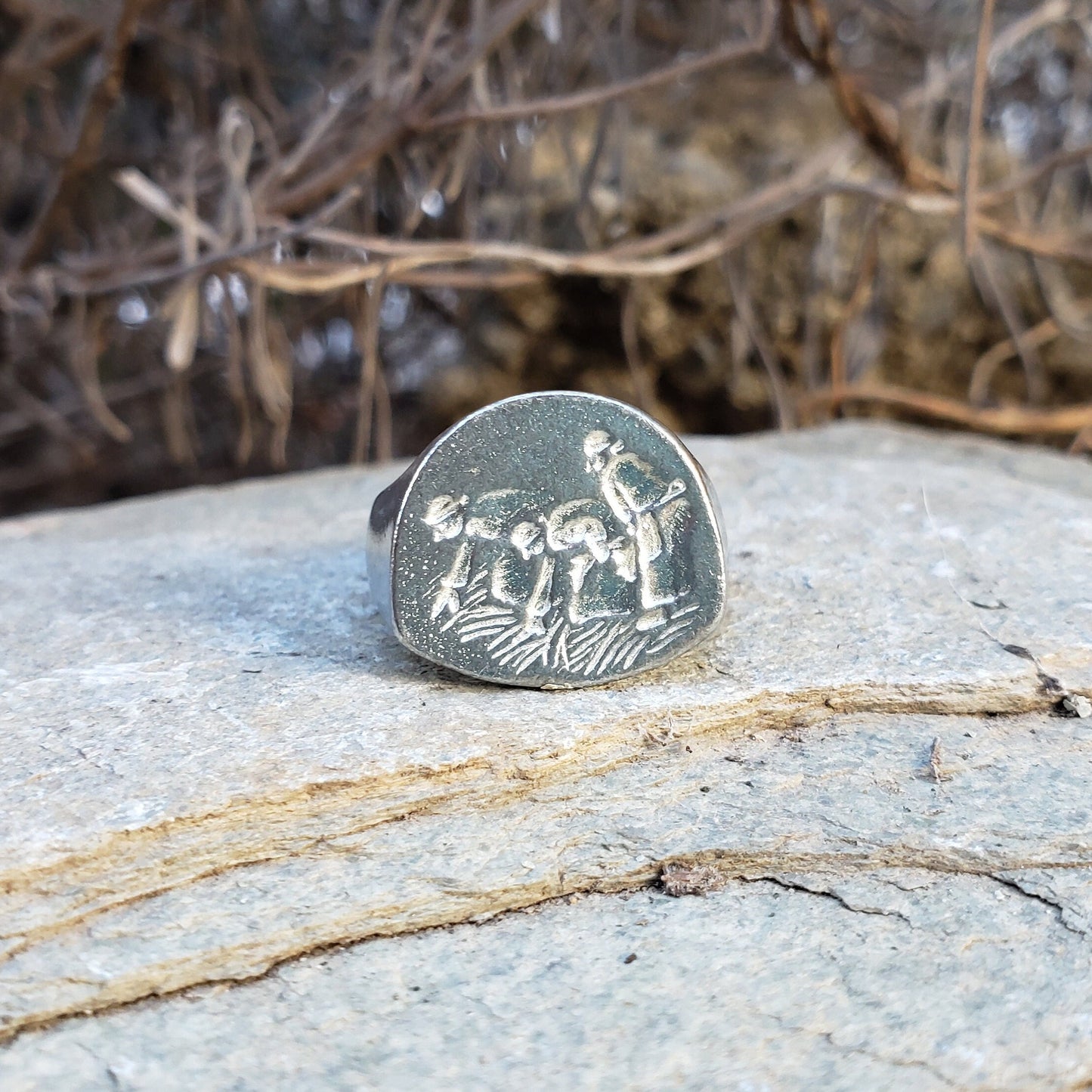 Gleaners wax seal signet ring