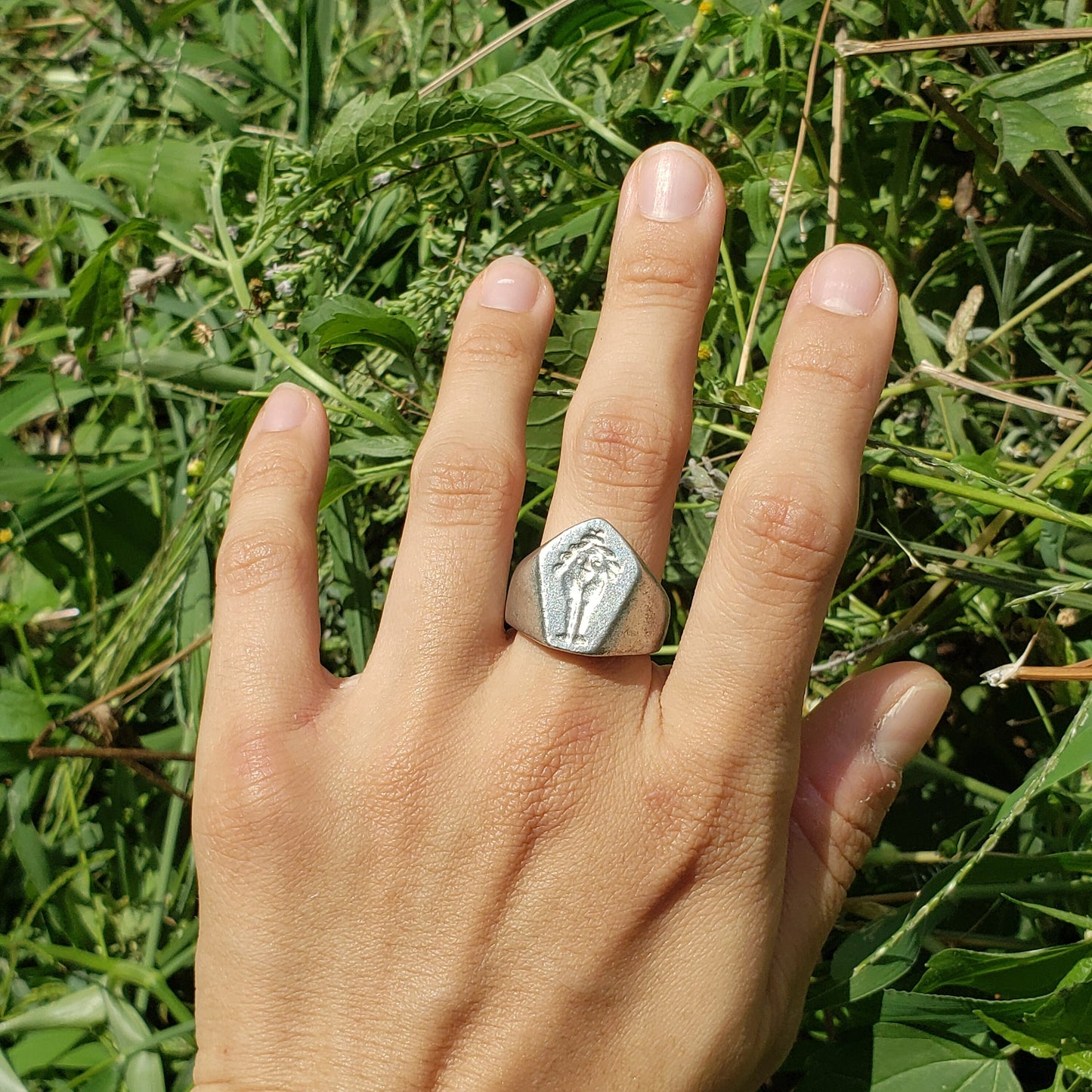 Baubo wax seal signet ring