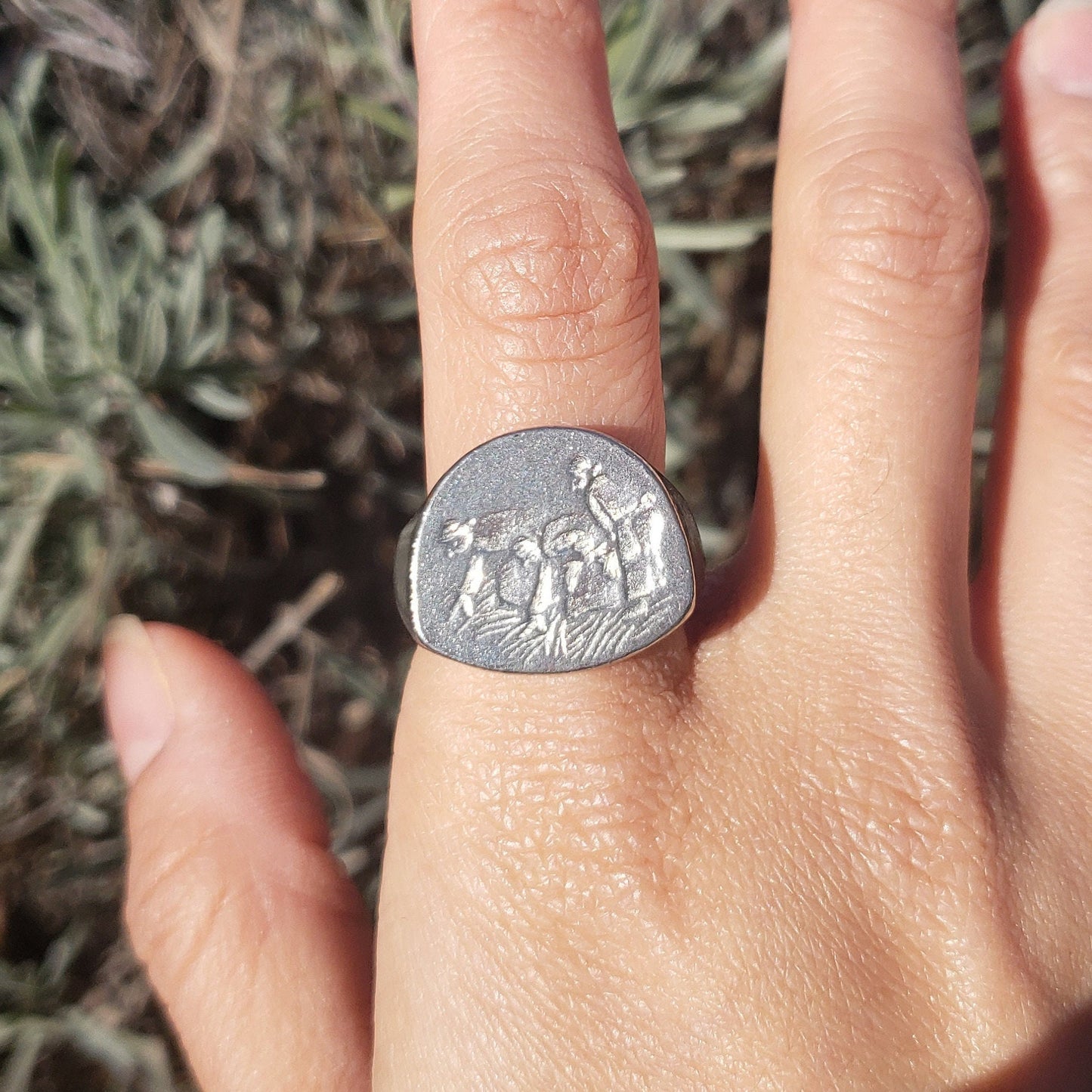 Gleaners wax seal signet ring