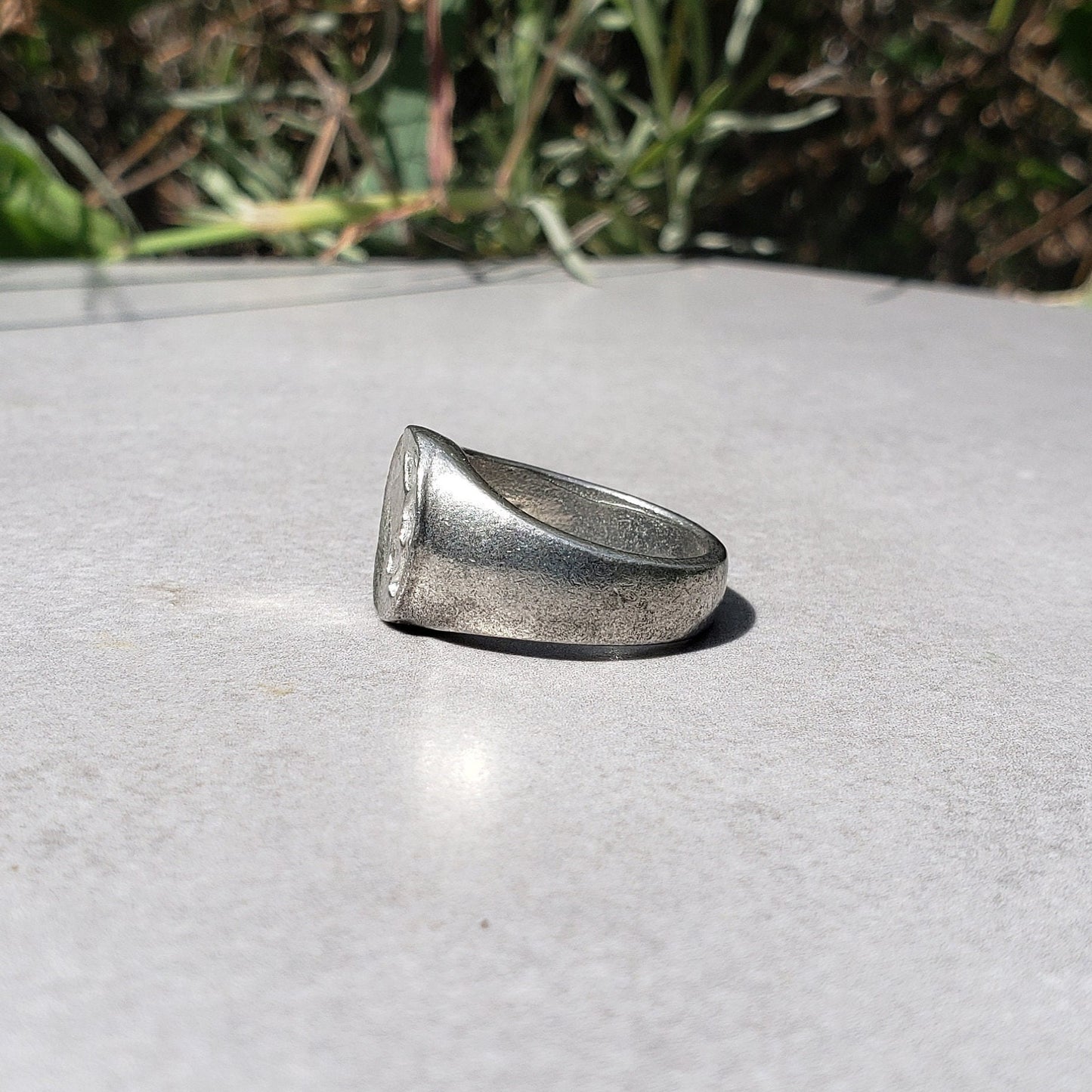 Selkie circle wax seal signet ring