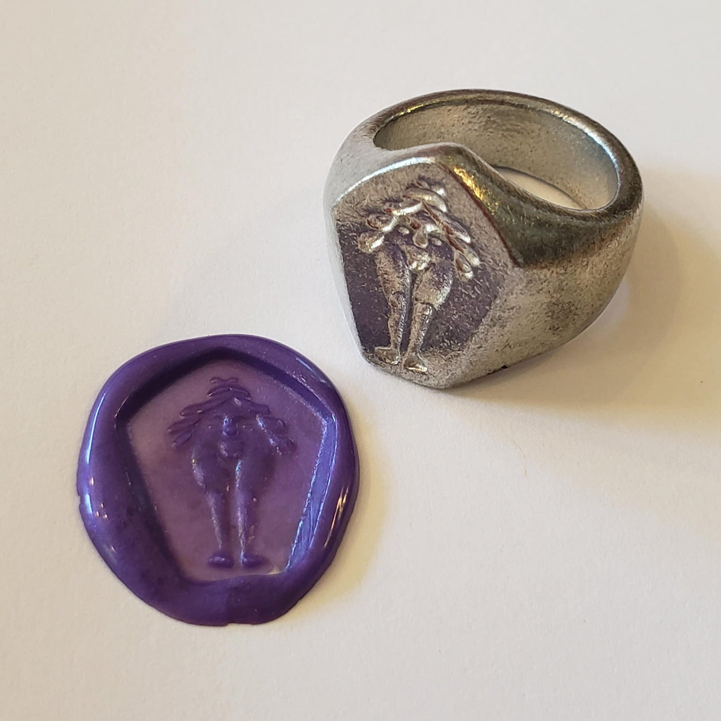 Baubo wax seal signet ring