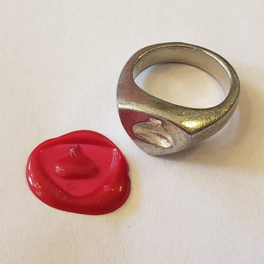 dumpling wax seal signet ring