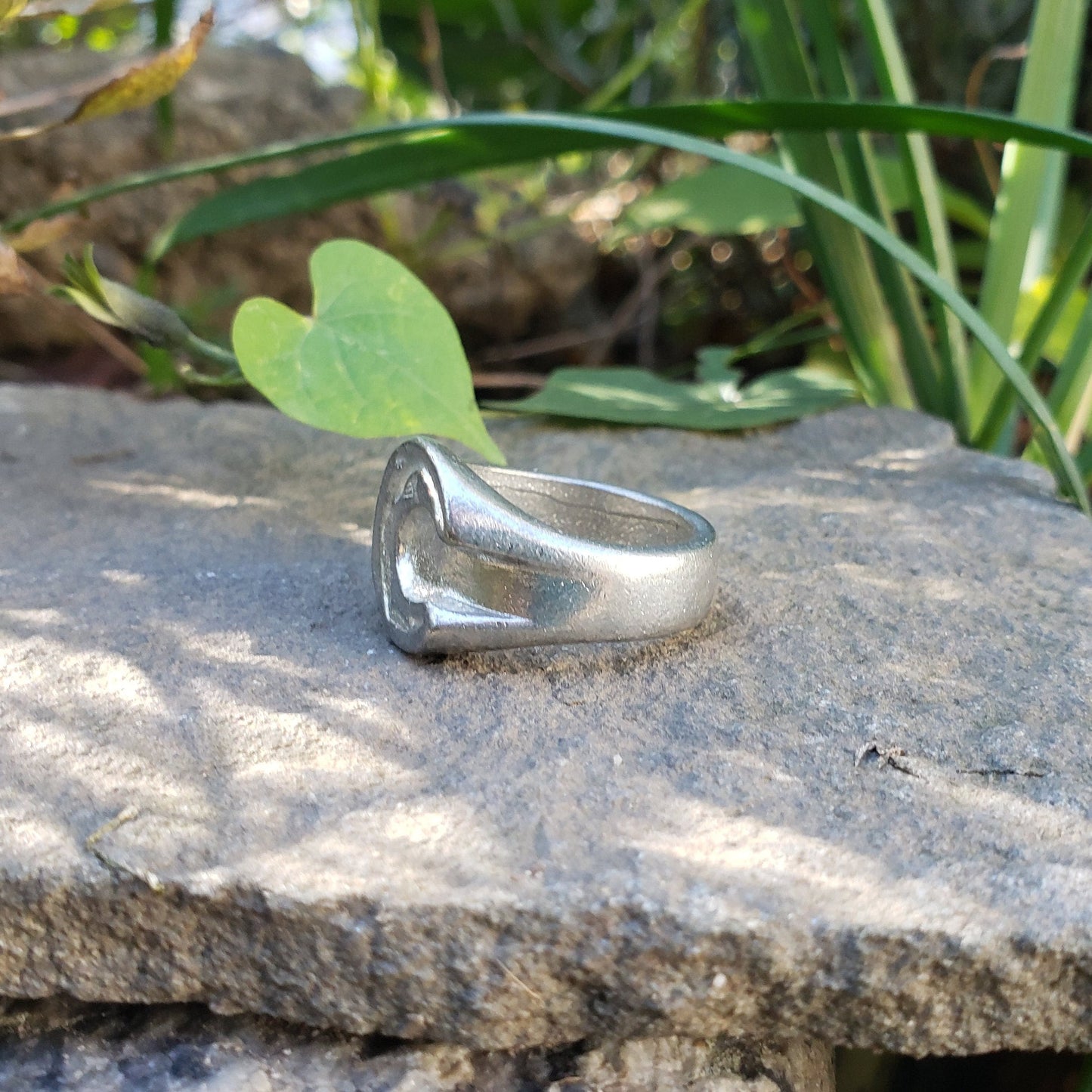 Body letter "C" wax seal signet ring