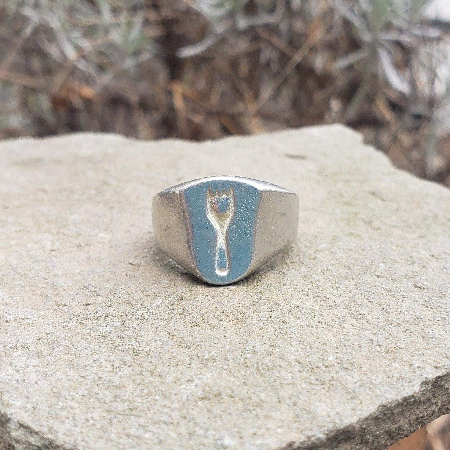 Spork wax seal signet ring