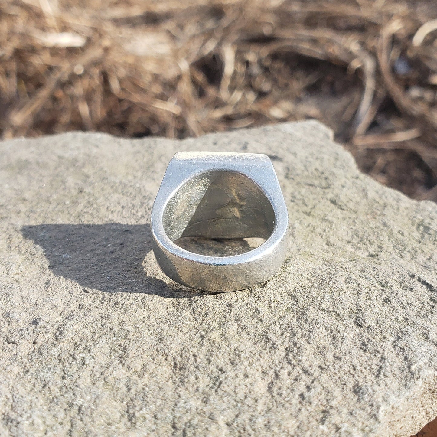 Bean pod wax seal signet ring