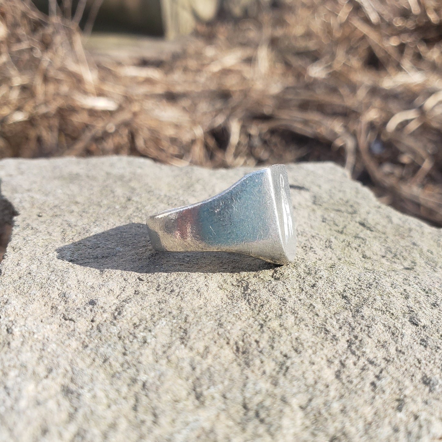 Bean pod wax seal signet ring