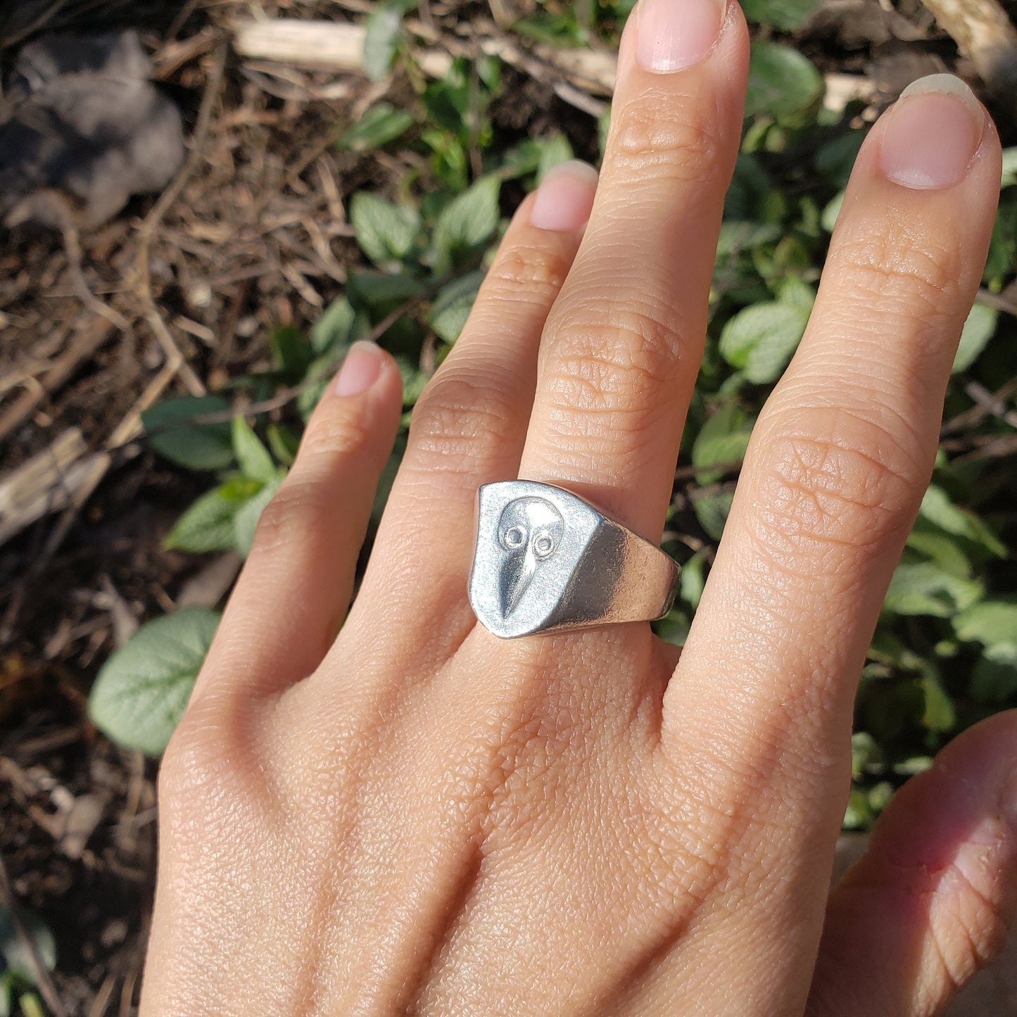 Plague doctor mask wax seal signet ring